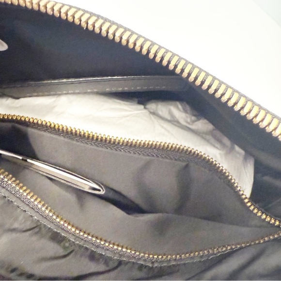 NWT Ampersand as Apostrophe Leather Python Textured Clutch Bag in Black